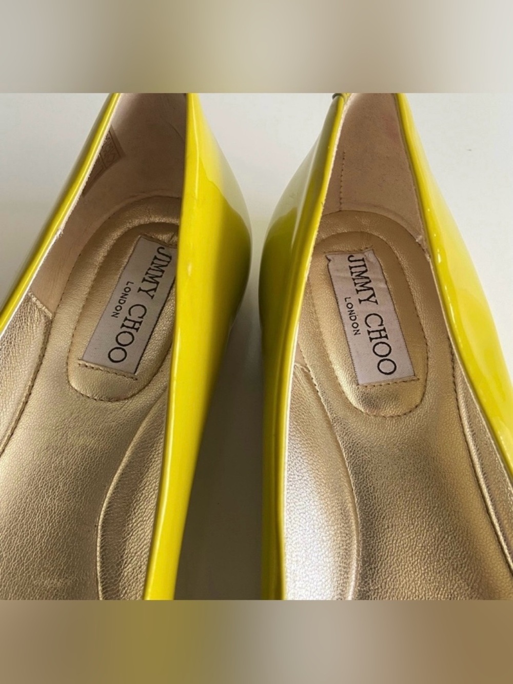 Jimmy Choo Morse Patent Leather Ballet Flats Size 10 - Picture 7 of 14